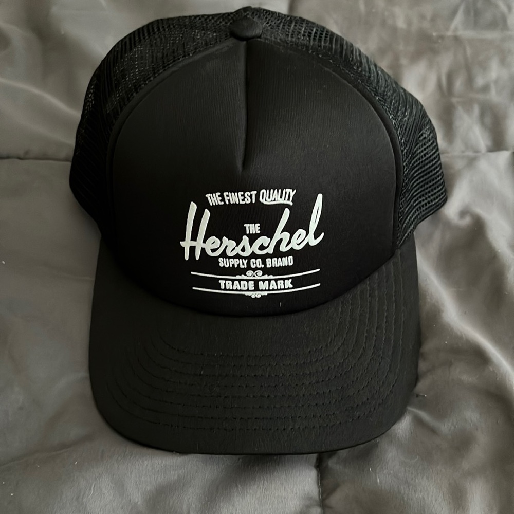 Herschel Black Trucker Hat